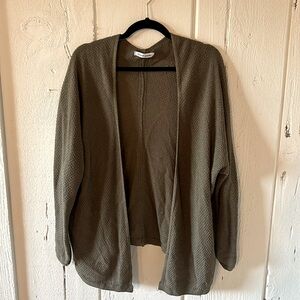 French Quarter Olive Green Cardigan Size M/L